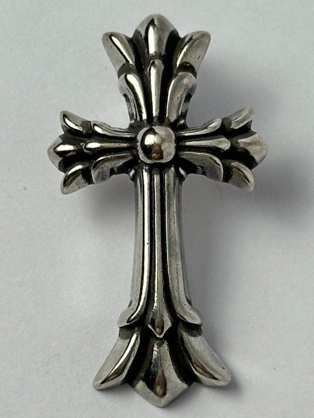 Gothic Vintage Silver Layered Cross Pendant for Necklaces with Bale